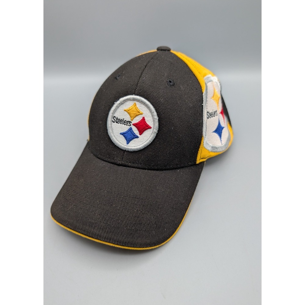 Pittsburgh Steelers NFL Hat Cap Youth One Size Reebok Black Yellow Logo